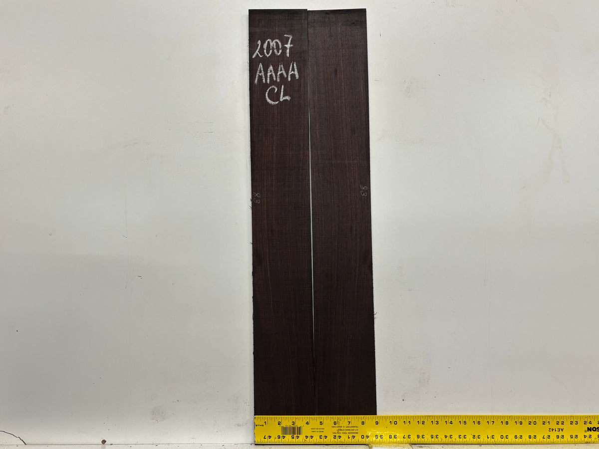 Dark Grain East Indian Rosewood Classical AAAA Grade Guitar Back & Side Set #2007 - Exotic Wood Zone