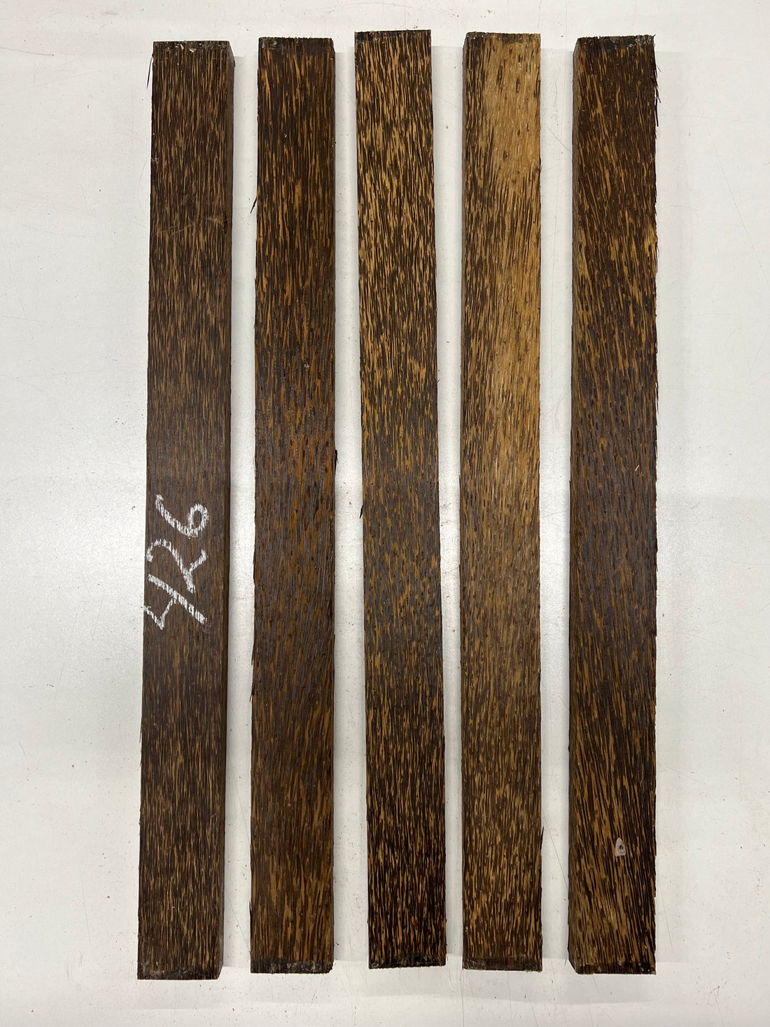 Pack Of 5, Black Palm Thin Stock Lumber, 24&quot;x 2&quot;x 3/4&quot; 