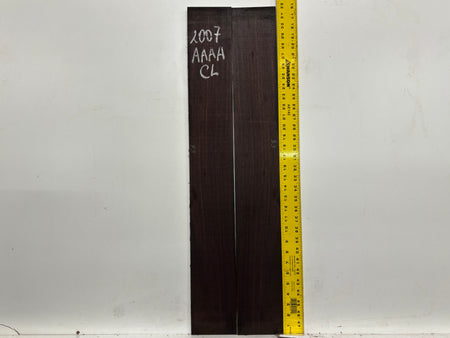 Dark Grain East Indian Rosewood Classical AAAA Grade Guitar Back & Side Set #2007 - Exotic Wood Zone