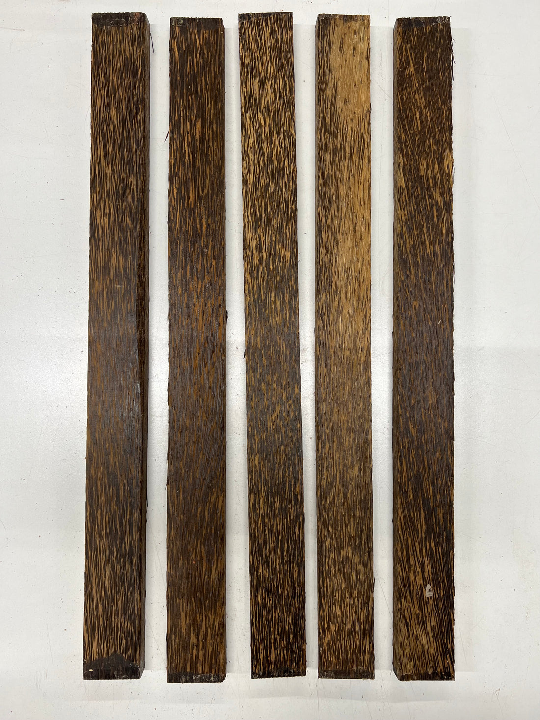 Pack Of 5, Black Palm Thin Stock Lumber, 24&quot;x 2&quot;x 3/4&quot; 
