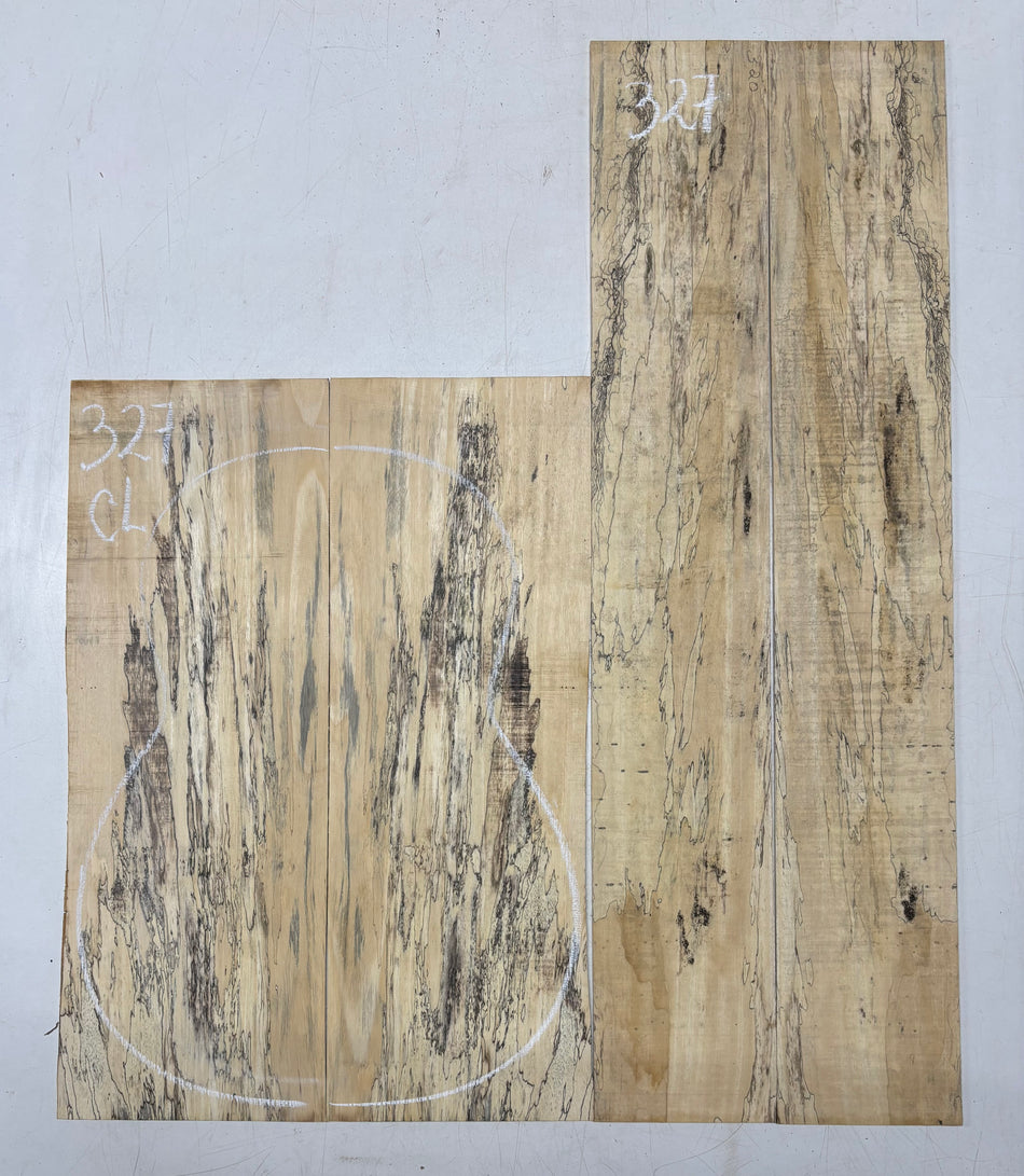Pack of 5, Spalted Tamarind Acoustic Guitar Set