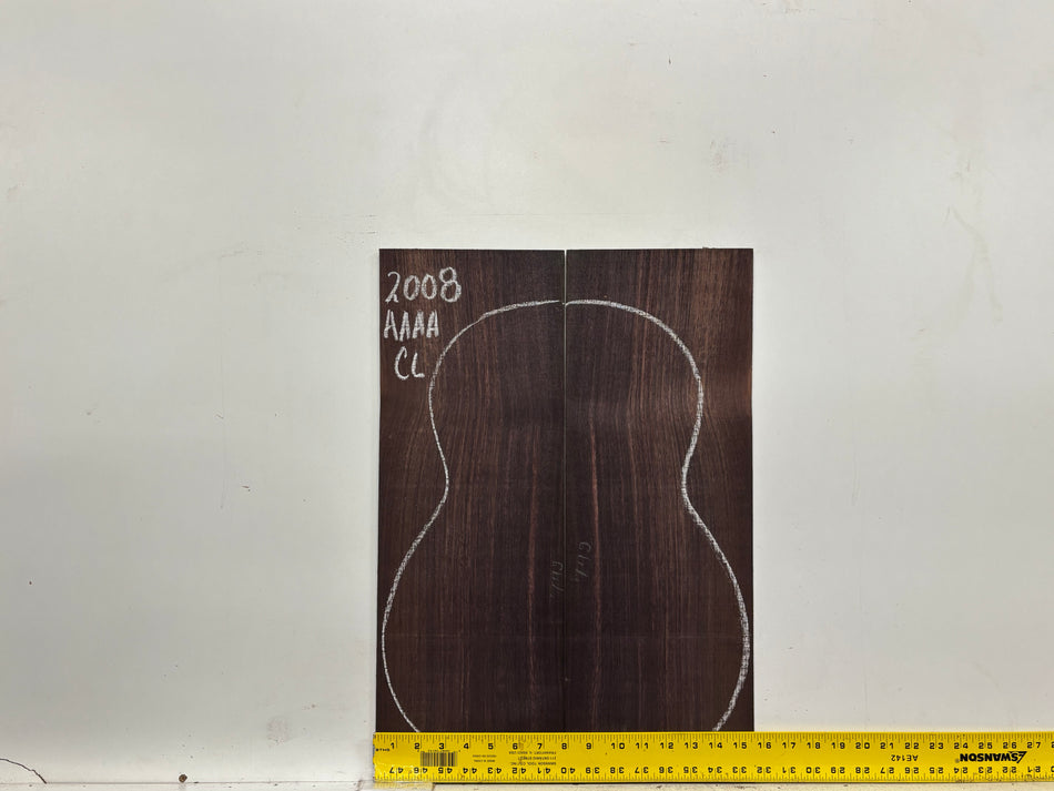 East Indian Rosewood Classical AAAA Grade Guitar Back & Side Set #2008 - Exotic Wood Zone