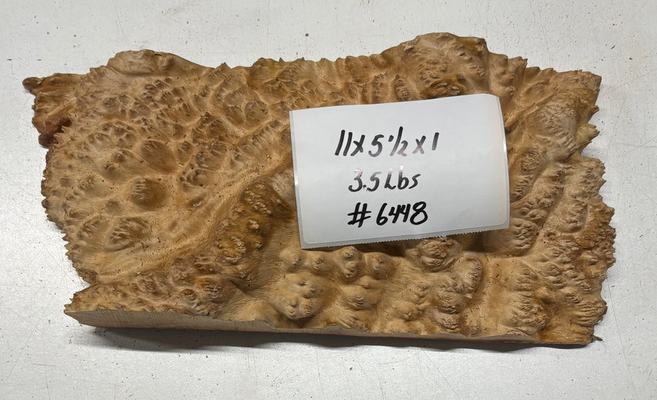 Brown Mallee Burl Cap 11" x 5-1/2" x 1" #6448