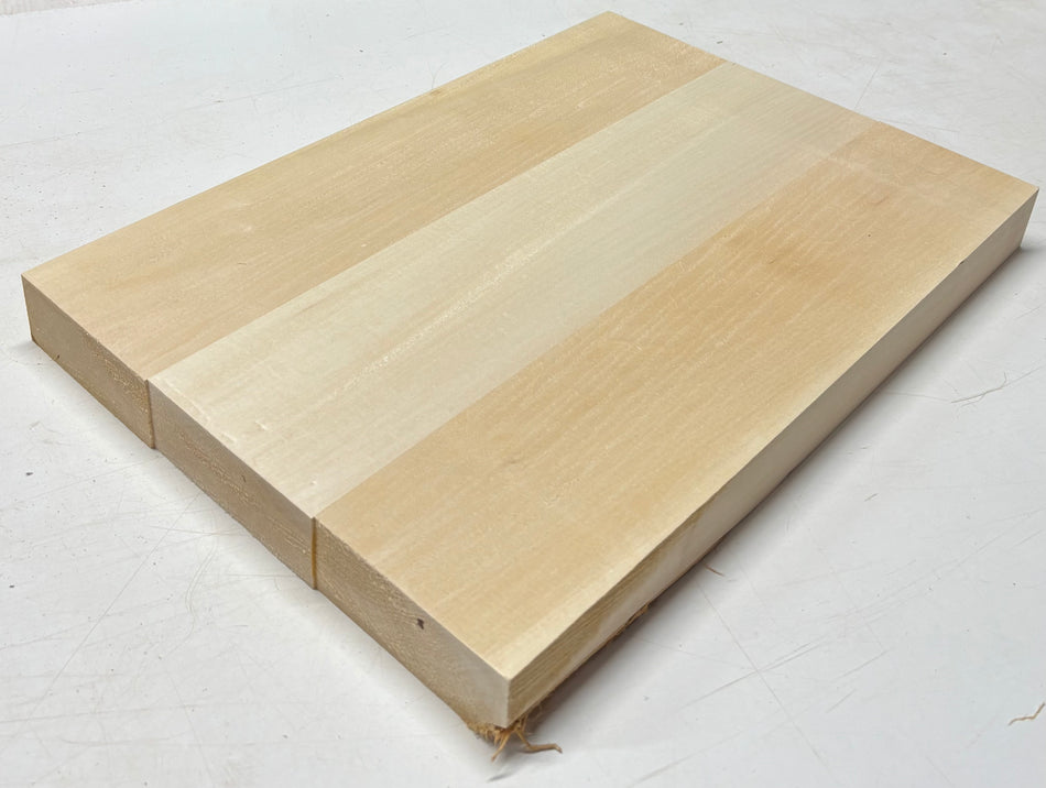 Basswood Guitar Body Blank- 21" x 14-1/2" x 1-7/8" (3 Pieces-Glued) #509