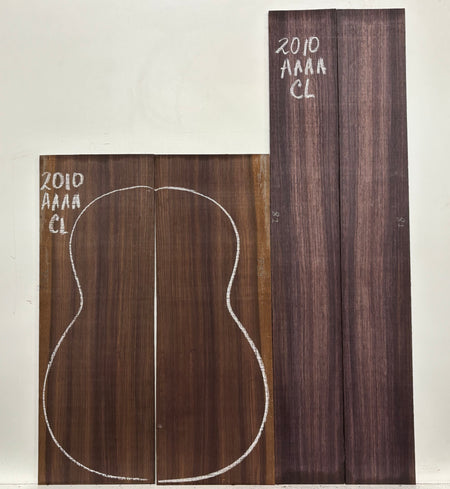 East Indian Rosewood Classical AAAA Grade Guitar Back & Side Set #2010 - Exotic Wood Zone