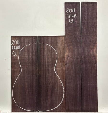 East Indian Rosewood Classical AAAA Grade Guitar Back & Side Set #2011 - Exotic Wood Zone
