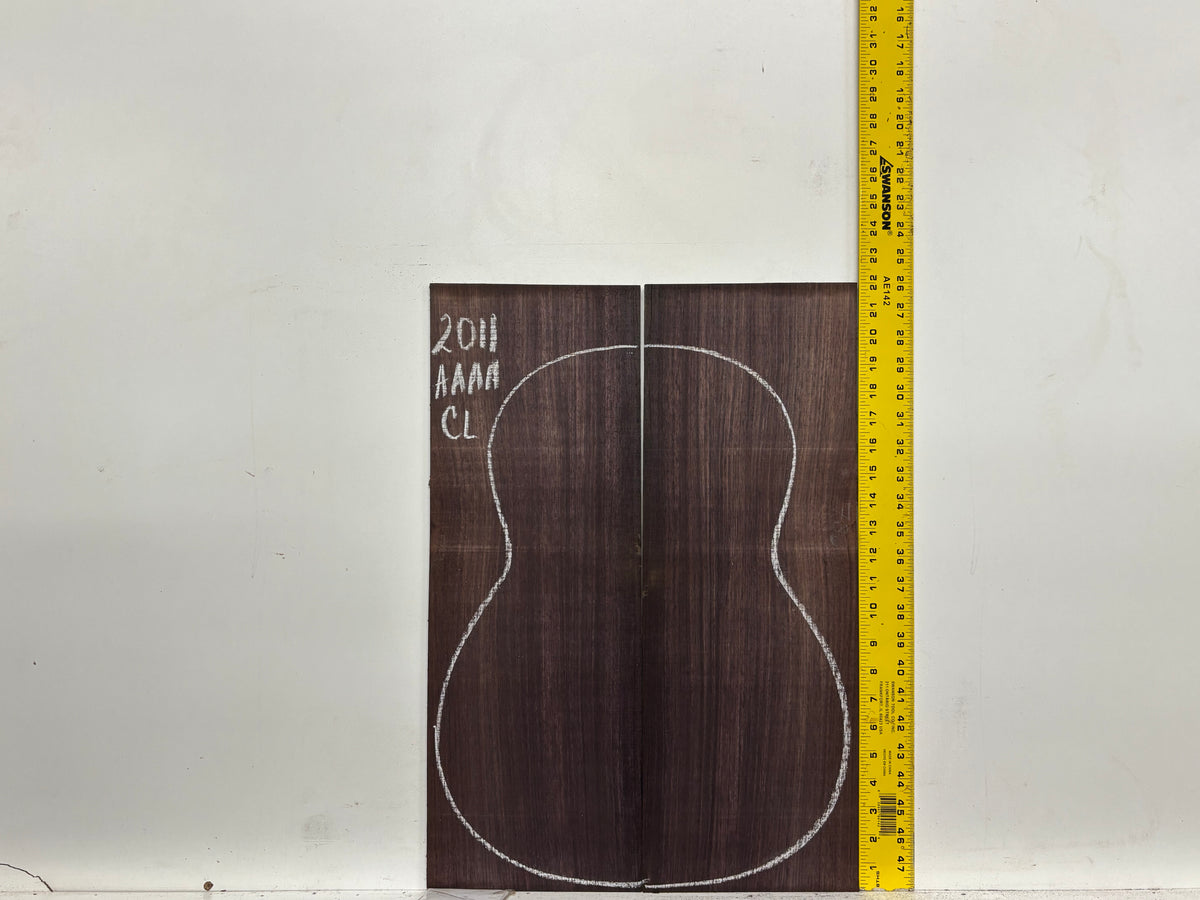 East Indian Rosewood Classical AAAA Grade Guitar Back & Side Set #2011 - Exotic Wood Zone