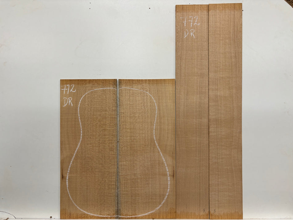 Lacewood Dreadnought Guitar Back & Side Set #772