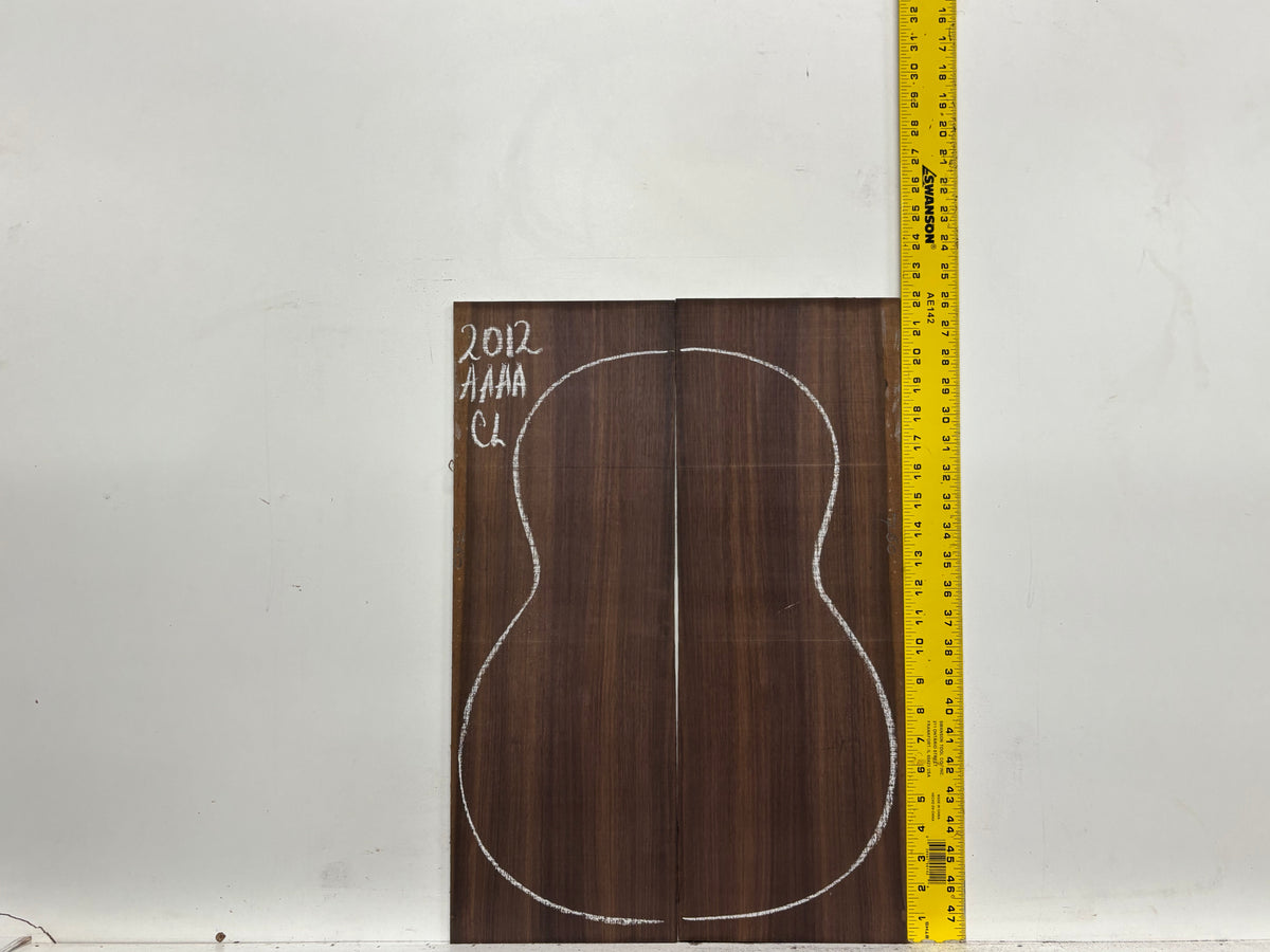 East Indian Rosewood Classical AAAA Grade Guitar Back & Side Set #2012 - Exotic Wood Zone