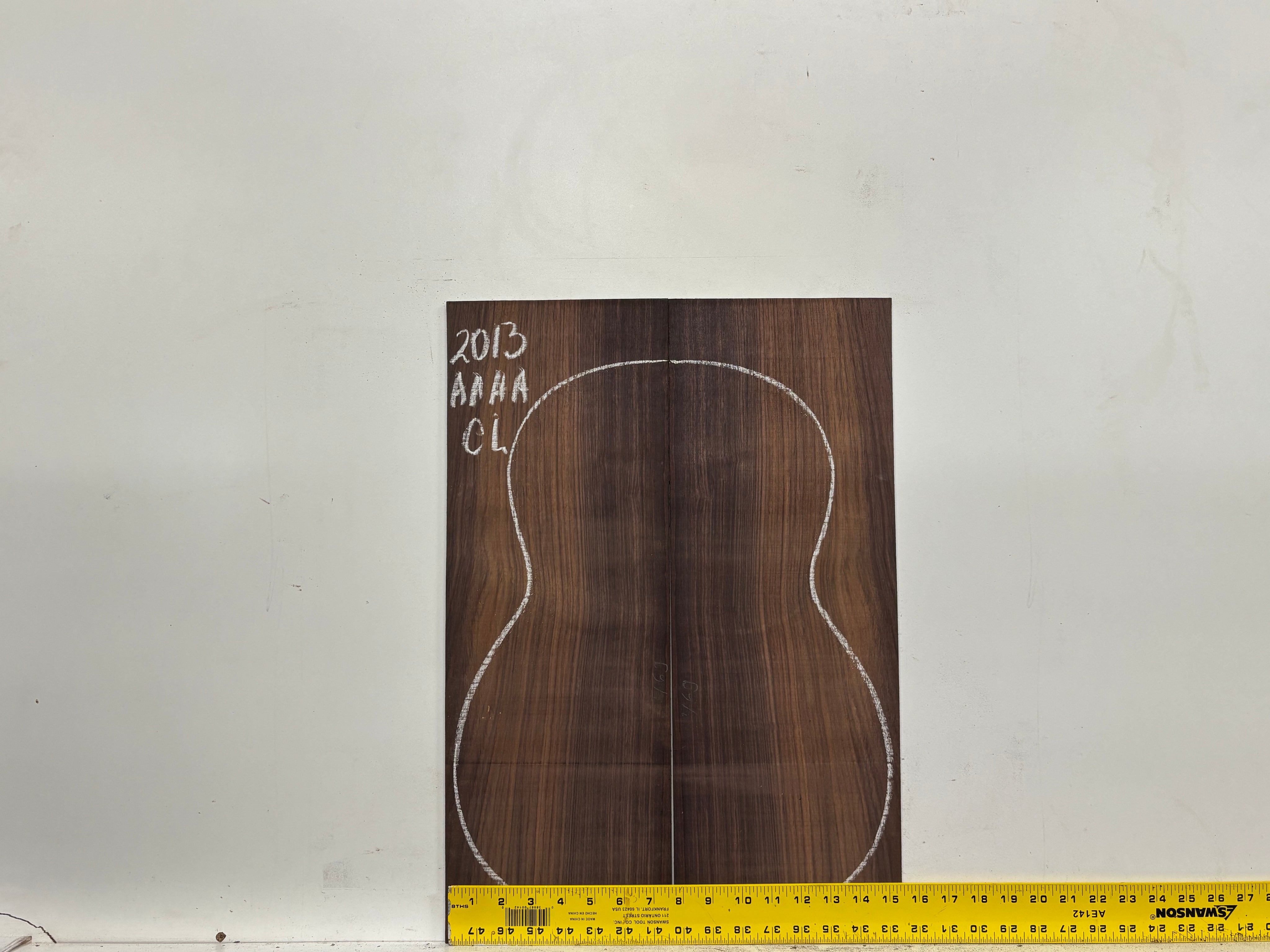 East Indian Rosewood Classical AAAA Grade Guitar Back & Side Set #2013 - Exotic Wood Zone