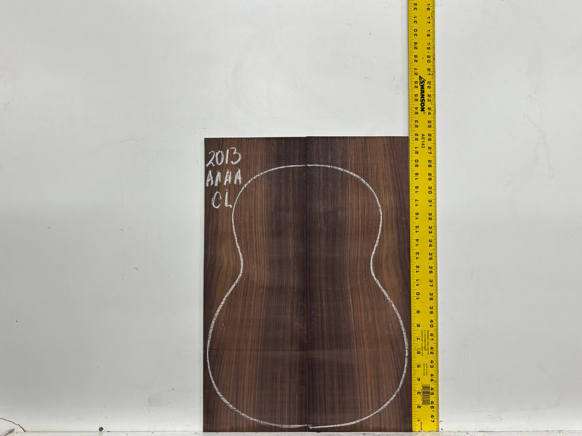 East Indian Rosewood Classical AAAA Grade Guitar Back & Side Set #2013 - Exotic Wood Zone