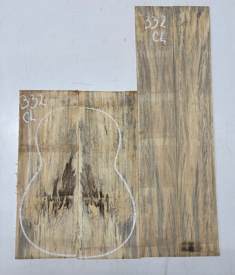 Juego de fondo y aros de guitarra de grado AAAA Dreadnought de palisandro de la India Oriental #61 