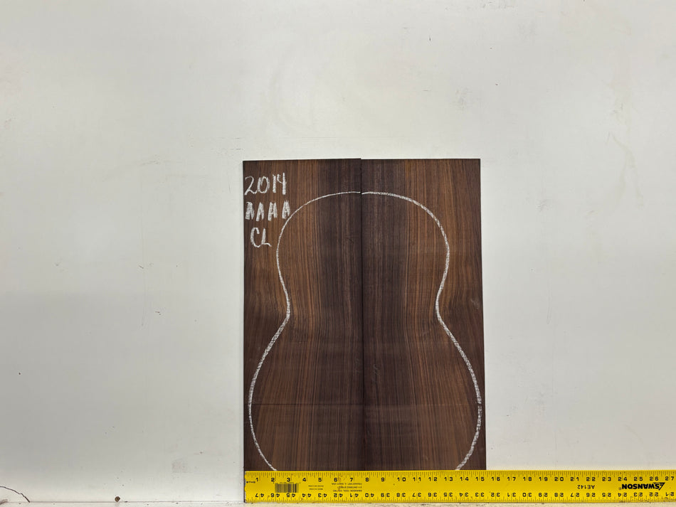 East Indian Rosewood Classical AAAA Grade Guitar Back & Side Set #2014 - Exotic Wood Zone