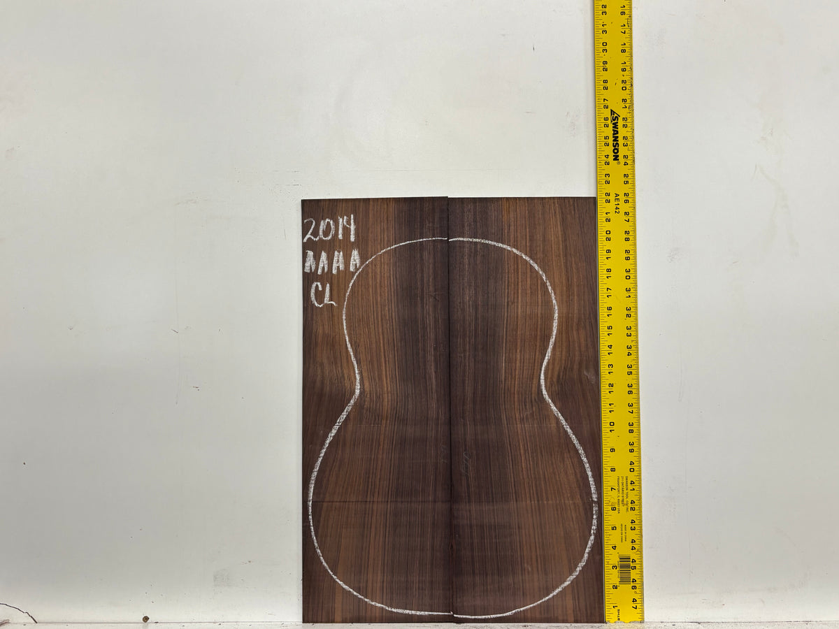 East Indian Rosewood Classical AAAA Grade Guitar Back & Side Set #2014 - Exotic Wood Zone