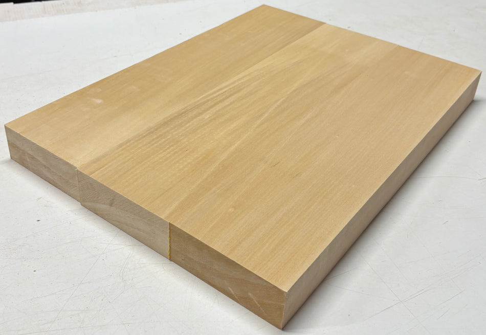 Basswood Guitar Body Blank- 21" x 15" x 1-7/8" (3 Pieces-Glued) #512