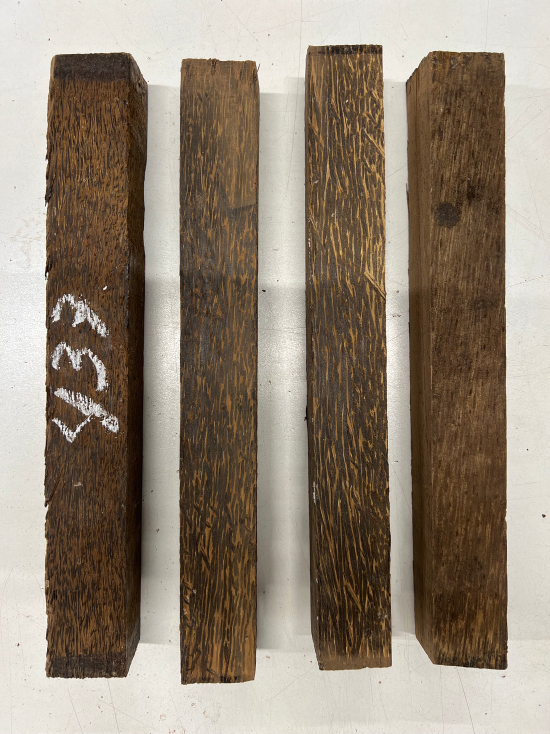 Pack Of 4, Black Palm Turning Wood Blanks, 12&quot;x 1-1/2&quot;x 1-1/2&quot; 