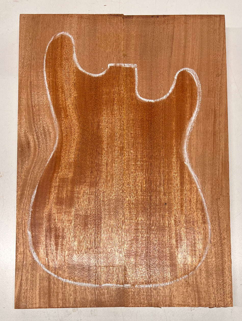 African Mahogany/Khaya Guitar Body Blanks, 21″ x 14-1/2″ x 1-3/4″ ,16 Lbs #01 - Exotic Wood Zone - Buy online Across USA 