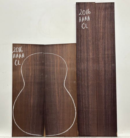 East Indian Rosewood Classical AAAA Grade Guitar Back & Side Set #2016 - Exotic Wood Zone