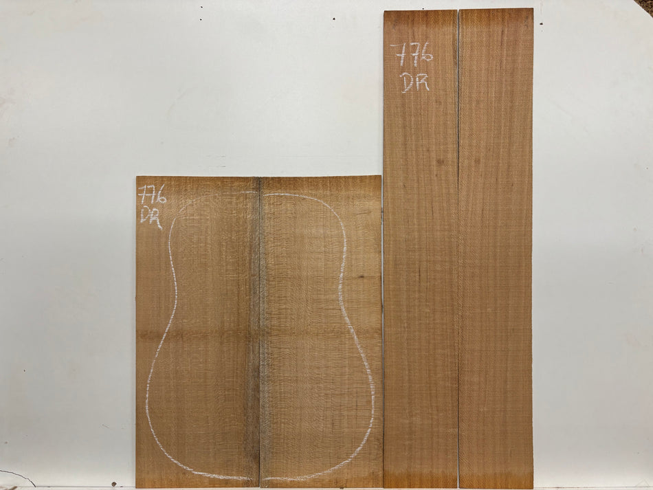 Lacewood Dreadnought Guitar Back & Side Set #776