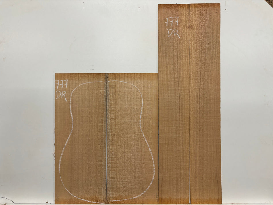 Lacewood Dreadnought Guitar Back & Side Set #777