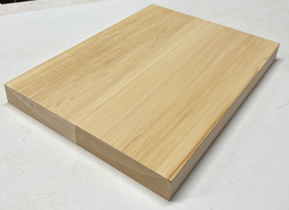 Basswood Guitar Body Blank- 21" x 15-1/4" x 1-7/8" (2 Pieces-Glued) #551