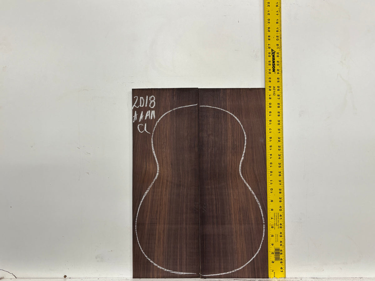 East Indian Rosewood Classical AAAA Grade Guitar Back & Side Set #2018 - Exotic Wood Zone