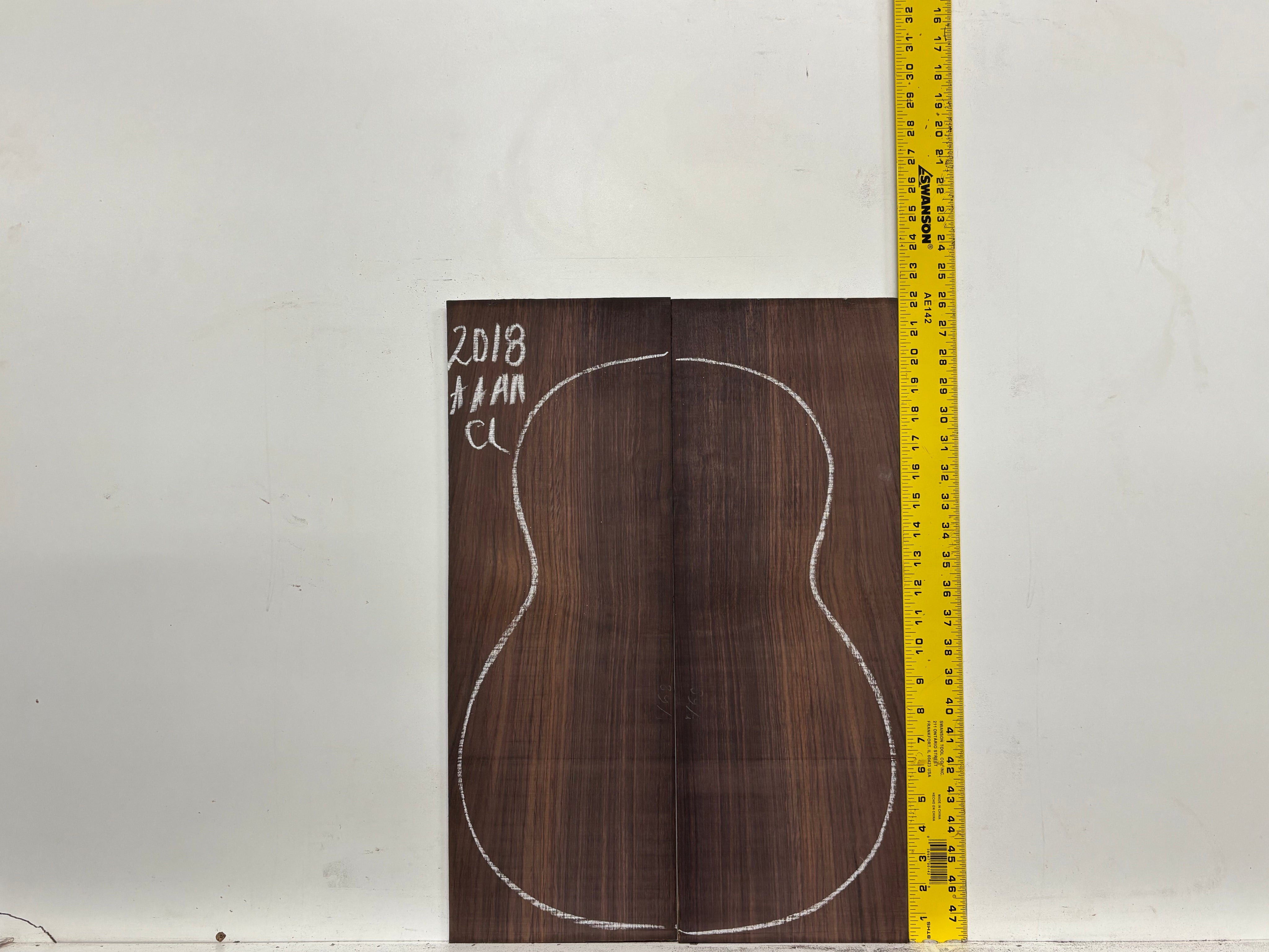 East Indian Rosewood Classical AAAA Grade Guitar Back & Side Set #2018 - Exotic Wood Zone