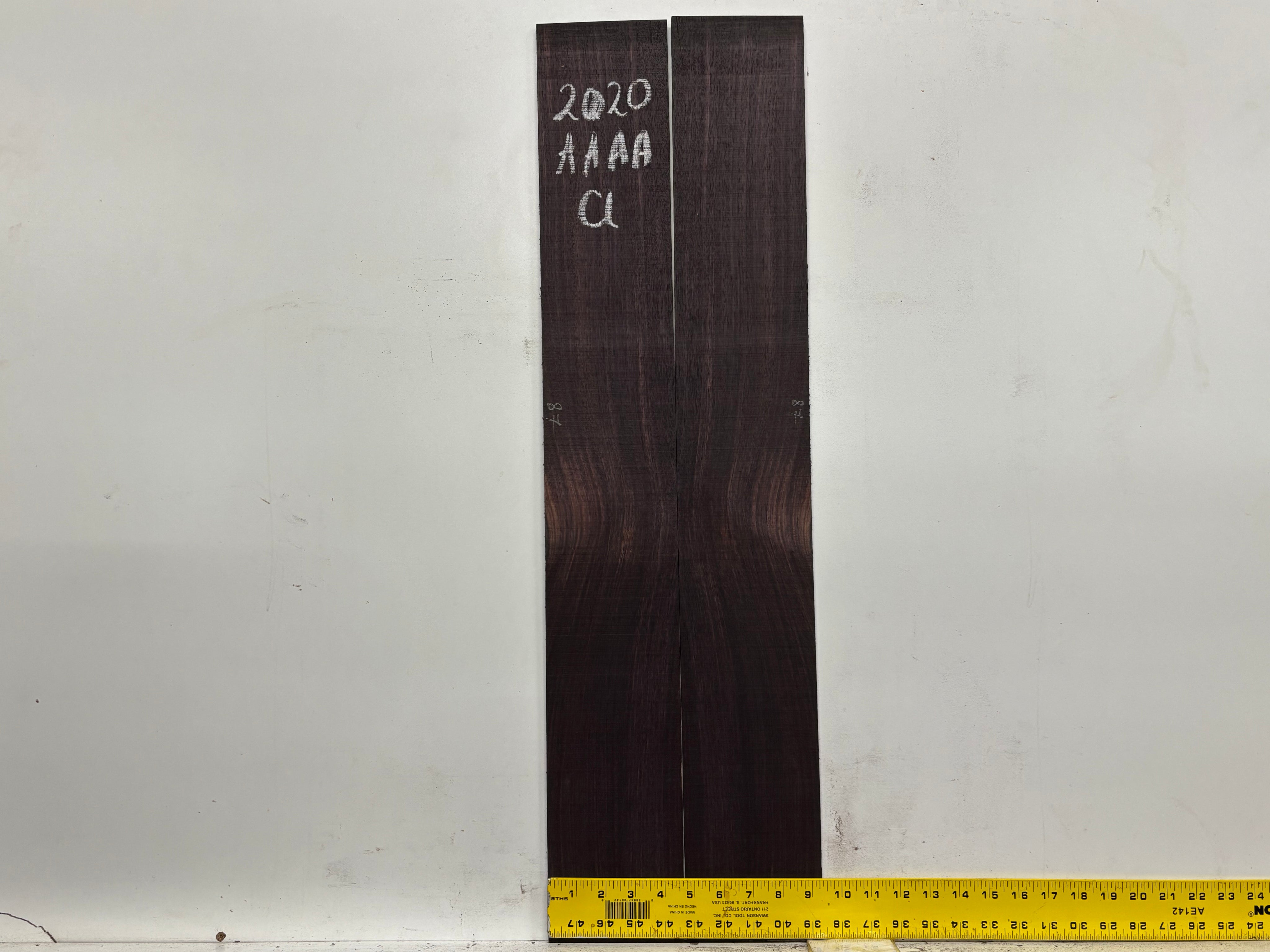 East Indian Rosewood Classical AAAA Grade Guitar Back & Side Set #2020 - Exotic Wood Zone