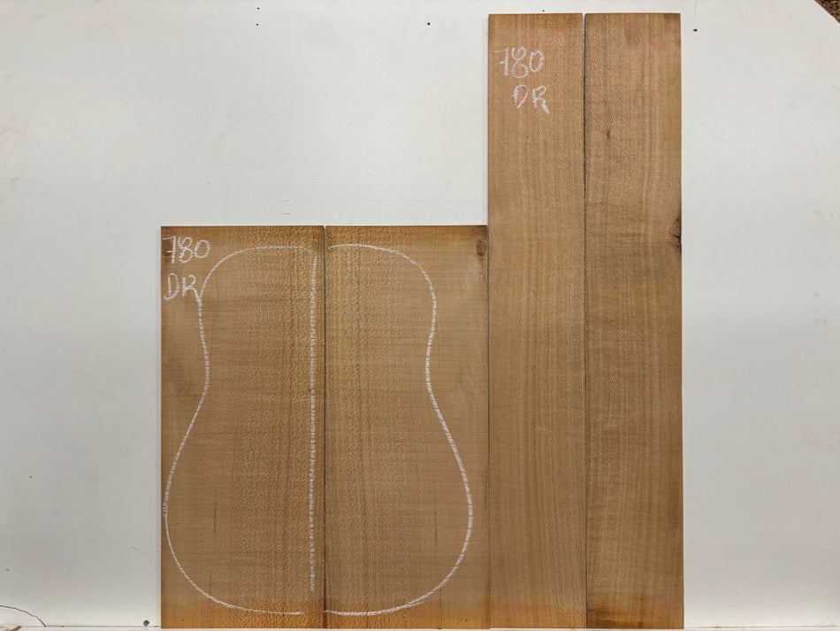 Lacewood Dreadnought Guitar Back & Side Set #780