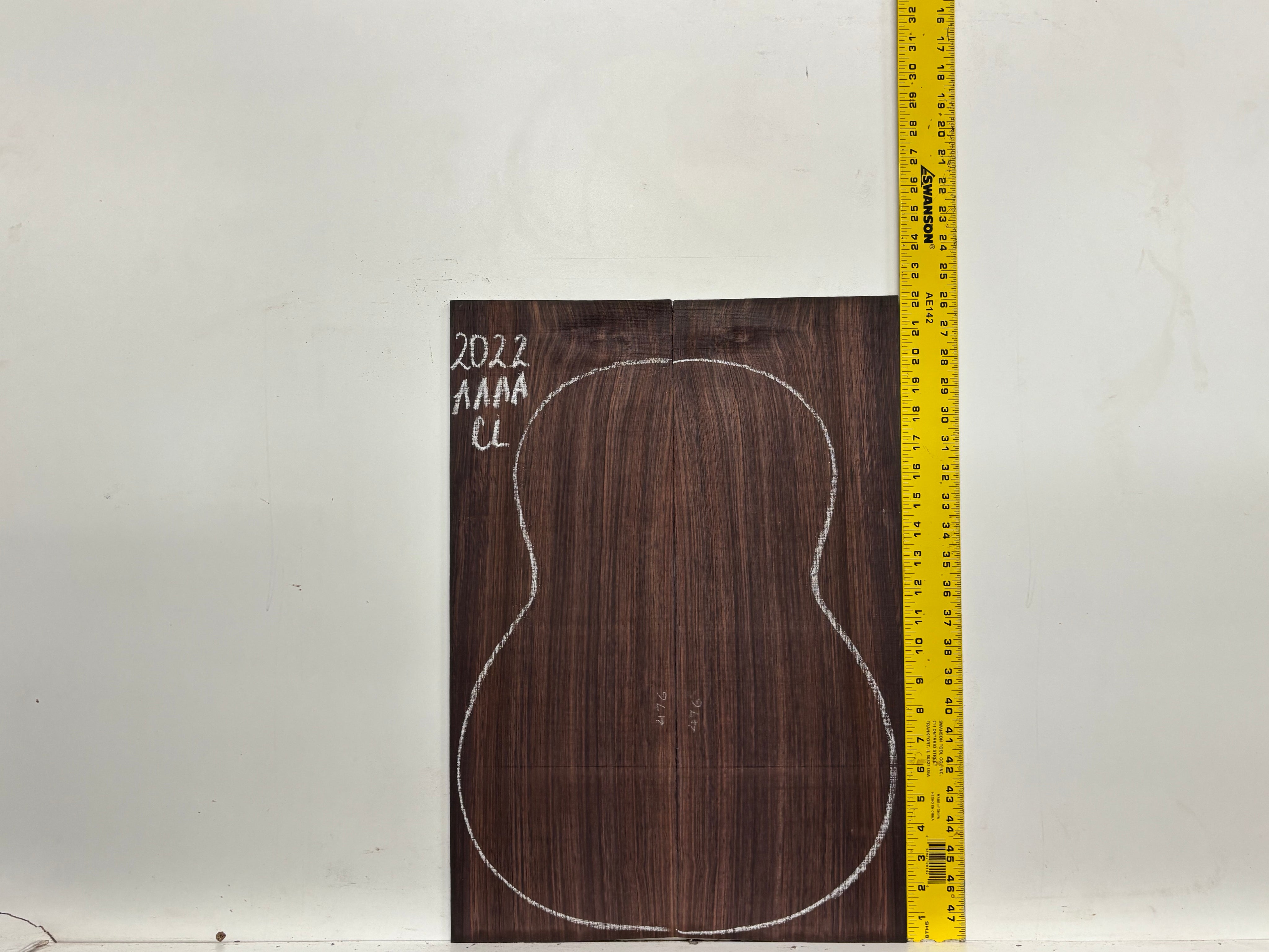 East Indian Rosewood Classical AAAA Grade Guitar Back & Side Set #2022 - Exotic Wood Zone
