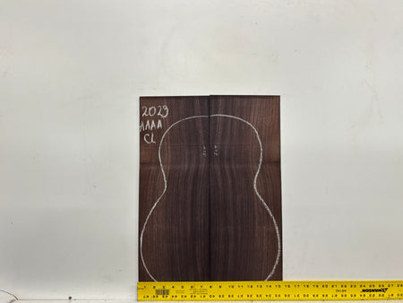 East Indian Rosewood Classical AAAA Grade Guitar Back & Side Set #2023 - Exotic Wood Zone
