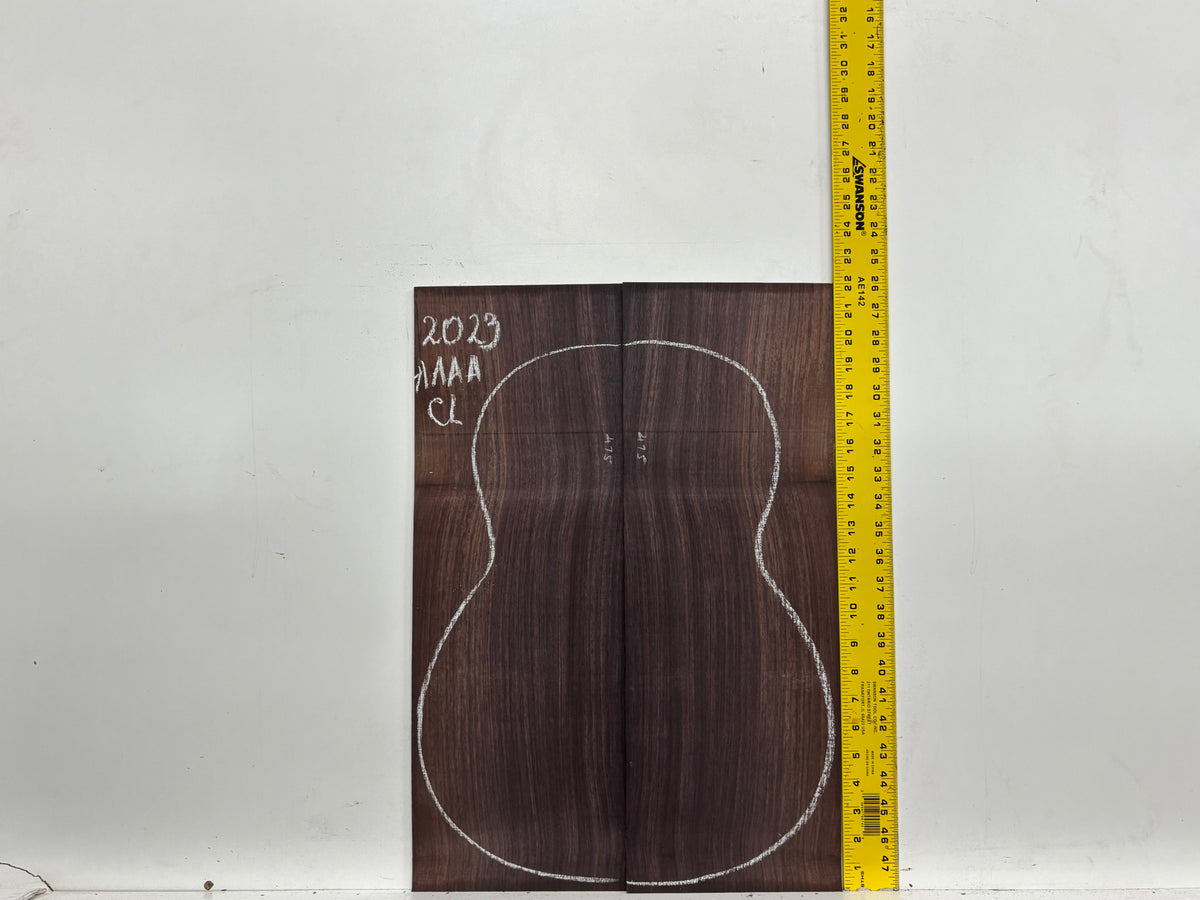 East Indian Rosewood Classical AAAA Grade Guitar Back & Side Set #2023 - Exotic Wood Zone