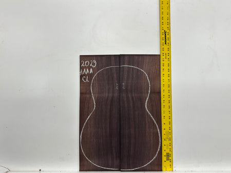 East Indian Rosewood Classical AAAA Grade Guitar Back & Side Set #2023 - Exotic Wood Zone