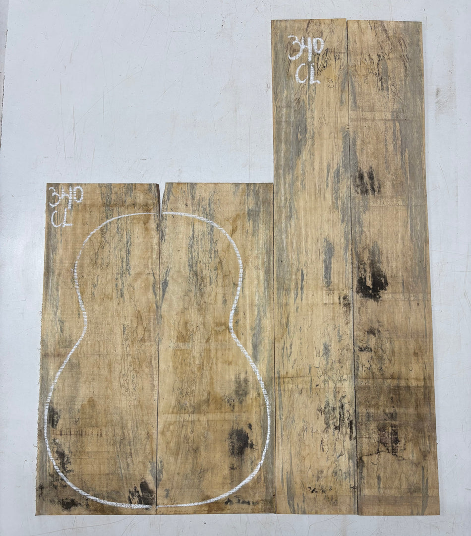 Juego de fondo y aros de guitarra de grado AAAA Dreadnought de palisandro de la India Oriental #61 