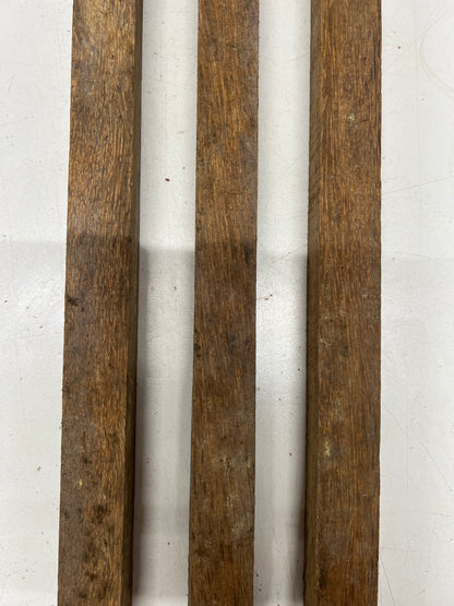 Pack Of 3, Red Palm Turning Wood Blank, 25&quot;x 1&quot;x 1&quot; 