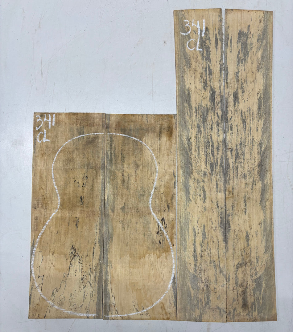 Juego de fondo y aros de guitarra de grado AAAA Dreadnought de palisandro de la India Oriental #61 