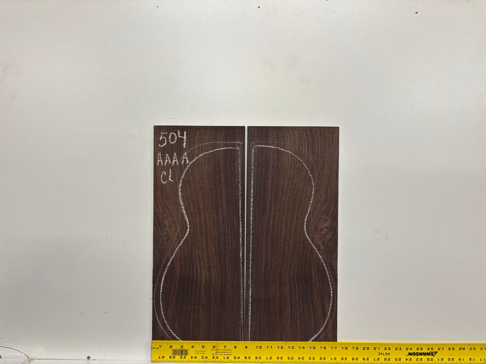 Juego de fondo y aros de guitarra de grado AAAA Dreadnought de palisandro de la India Oriental #61 