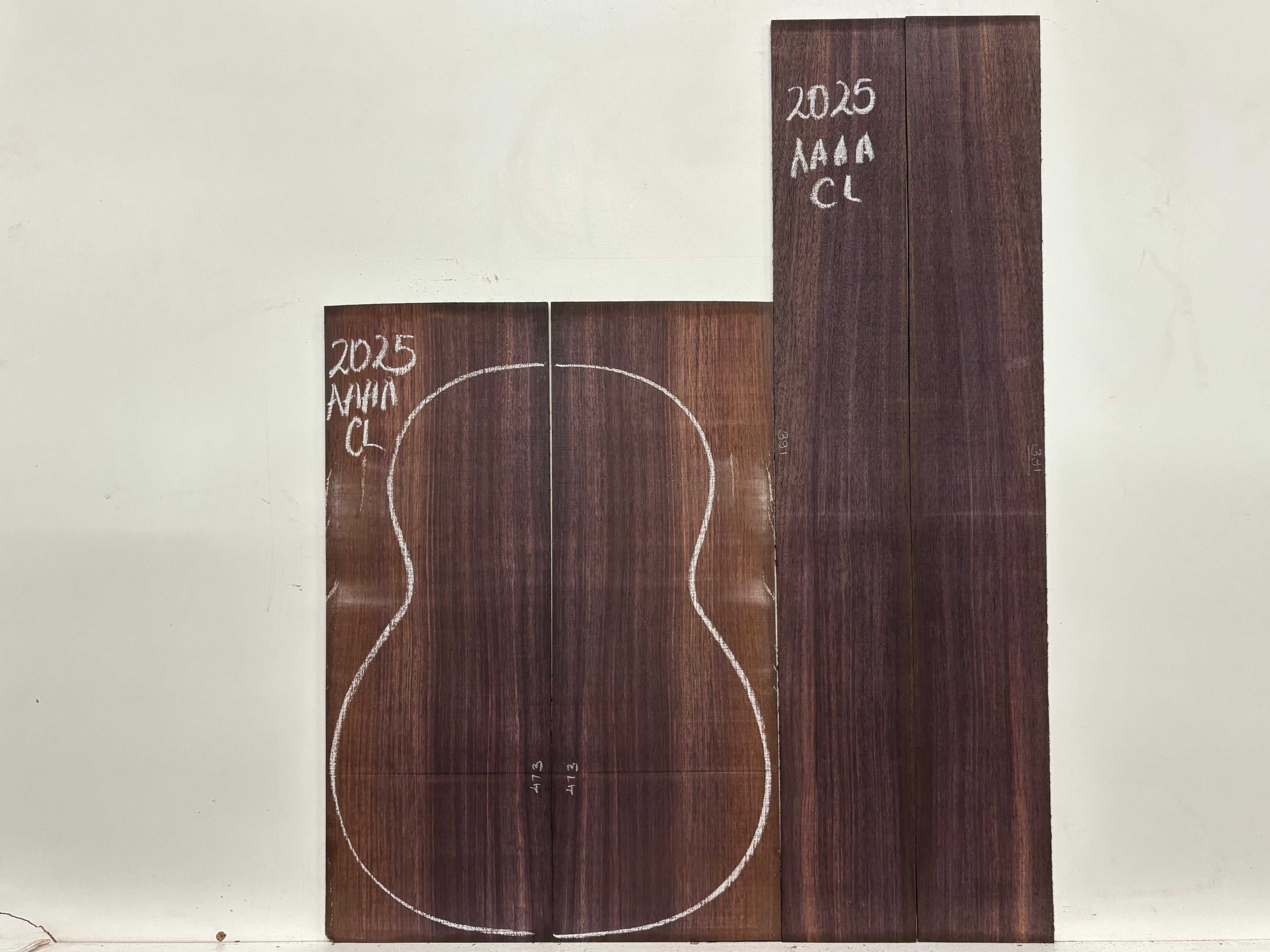 East Indian Rosewood Classical AAAA Grade Guitar Back & Side Set #2025 - Exotic Wood Zone
