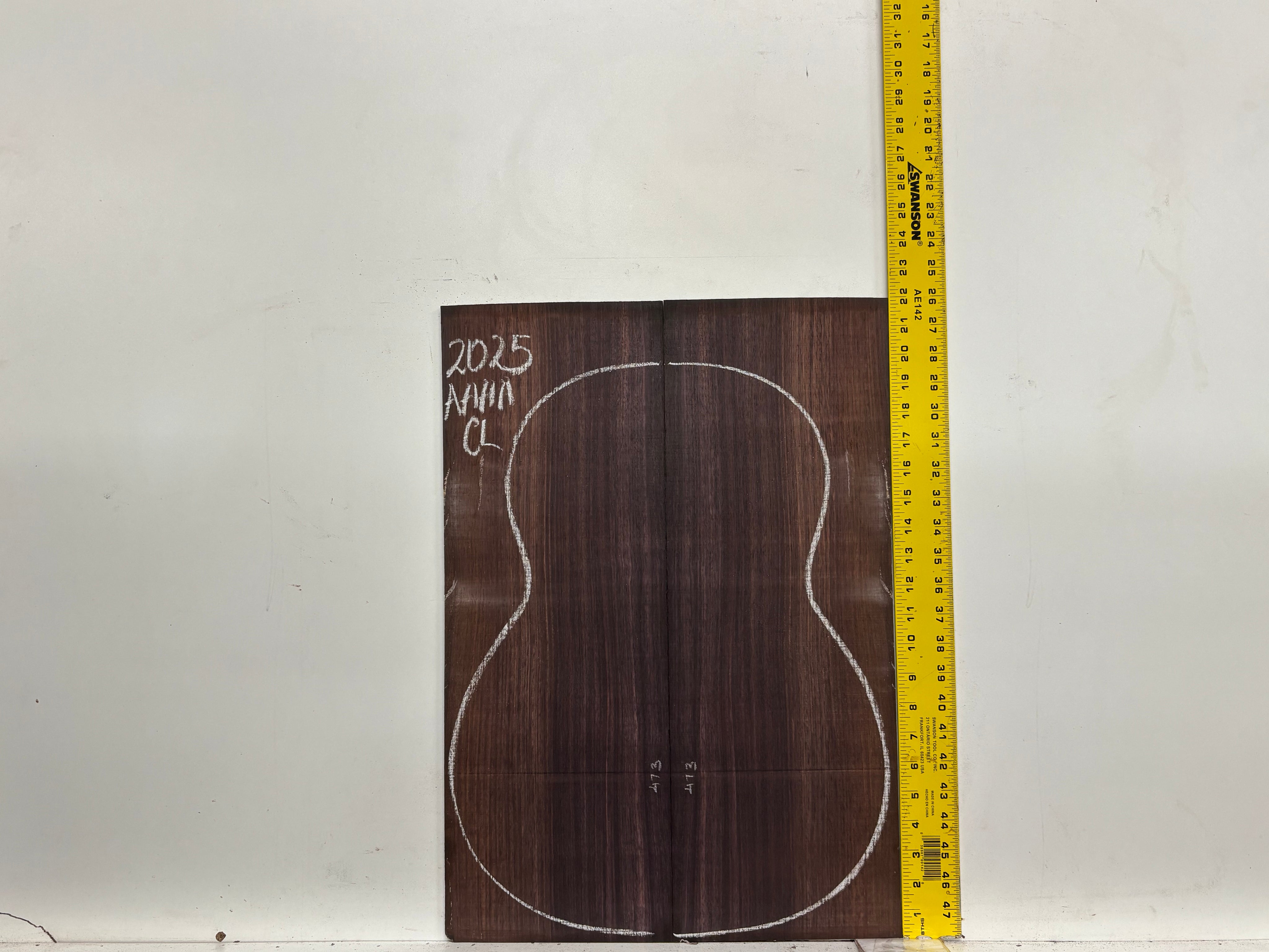 East Indian Rosewood Classical AAAA Grade Guitar Back & Side Set #2025 - Exotic Wood Zone
