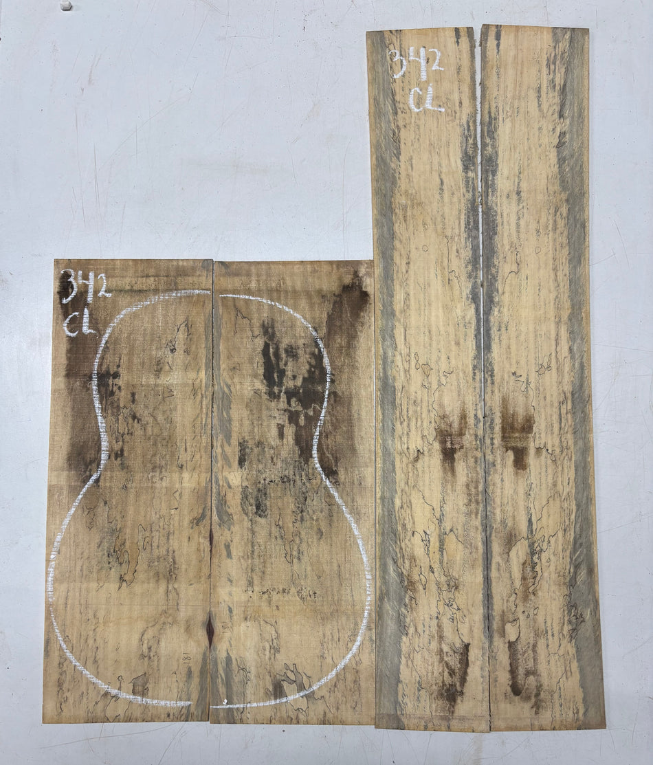 Juego de fondo y aros de guitarra de grado AAAA Dreadnought de palisandro de la India Oriental #61 