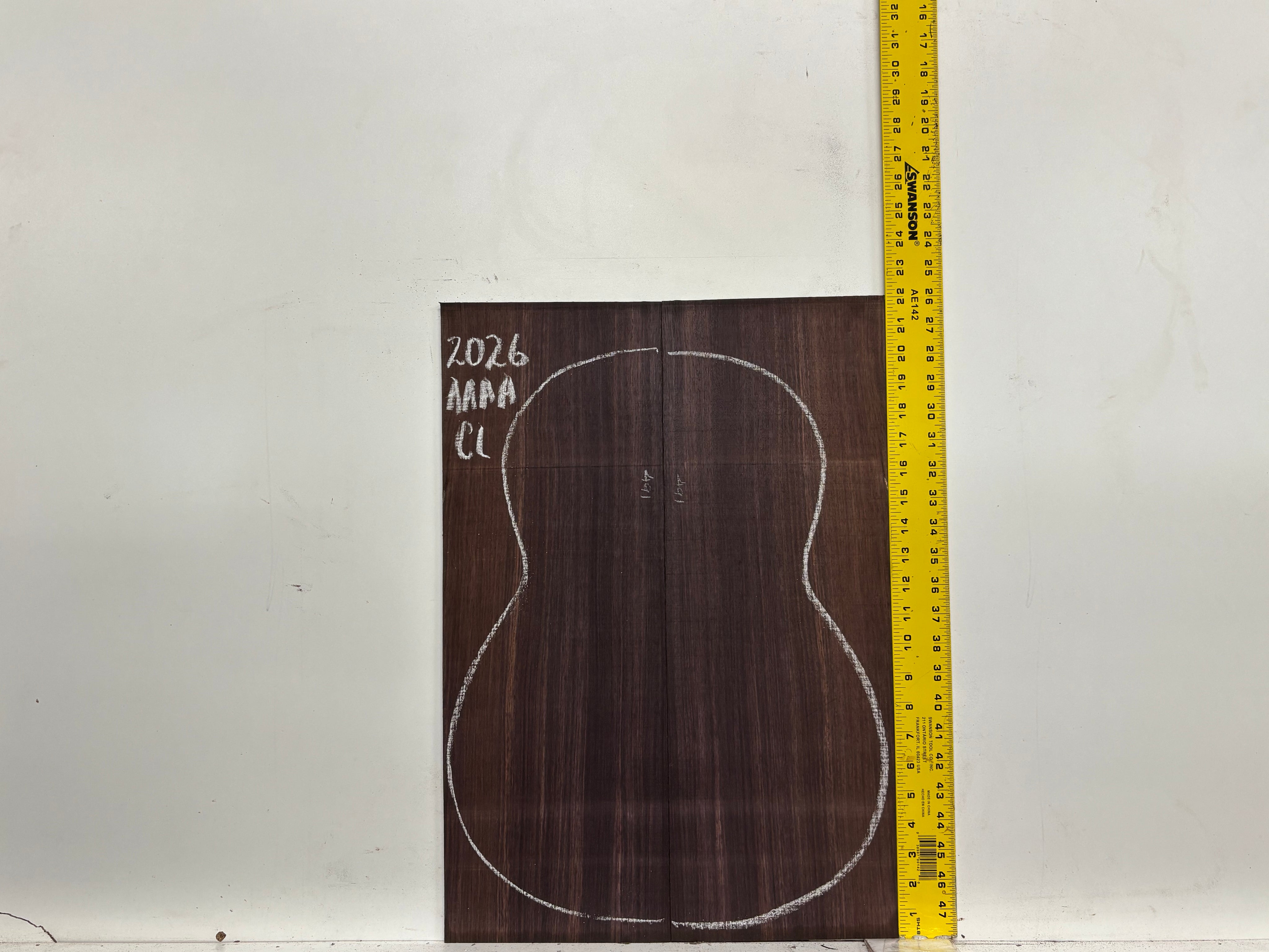 East Indian Rosewood Classical AAAA Grade Guitar Back & Side Set #2026 - Exotic Wood Zone