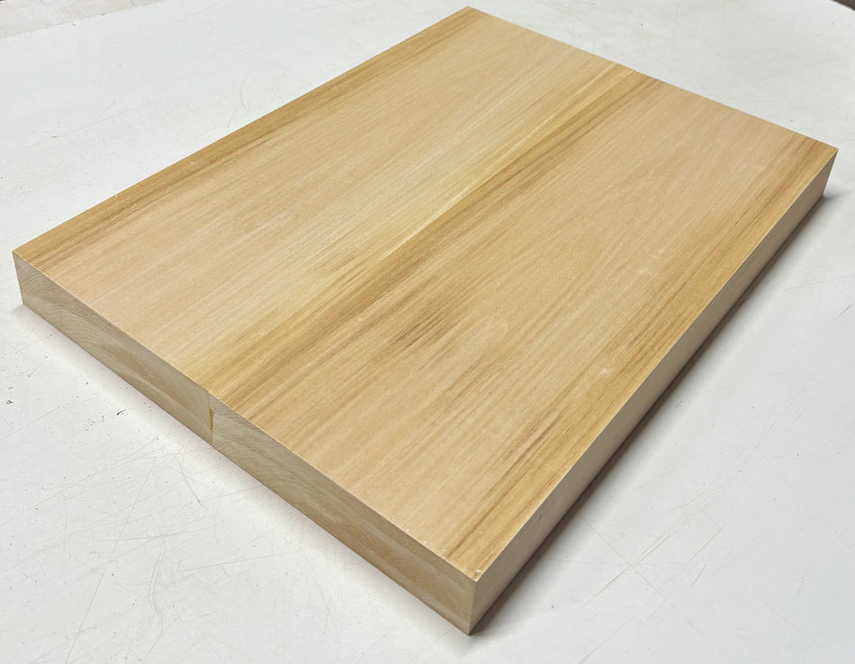 Basswood Guitar Body Blank- 21" x 15" x 1-7/8" (2 Pieces-Glued) #557