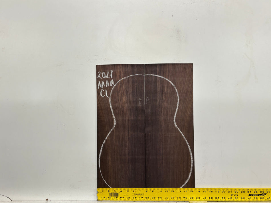 East Indian Rosewood Classical AAAA Grade Guitar Back & Side Set #2027 - Exotic Wood Zone