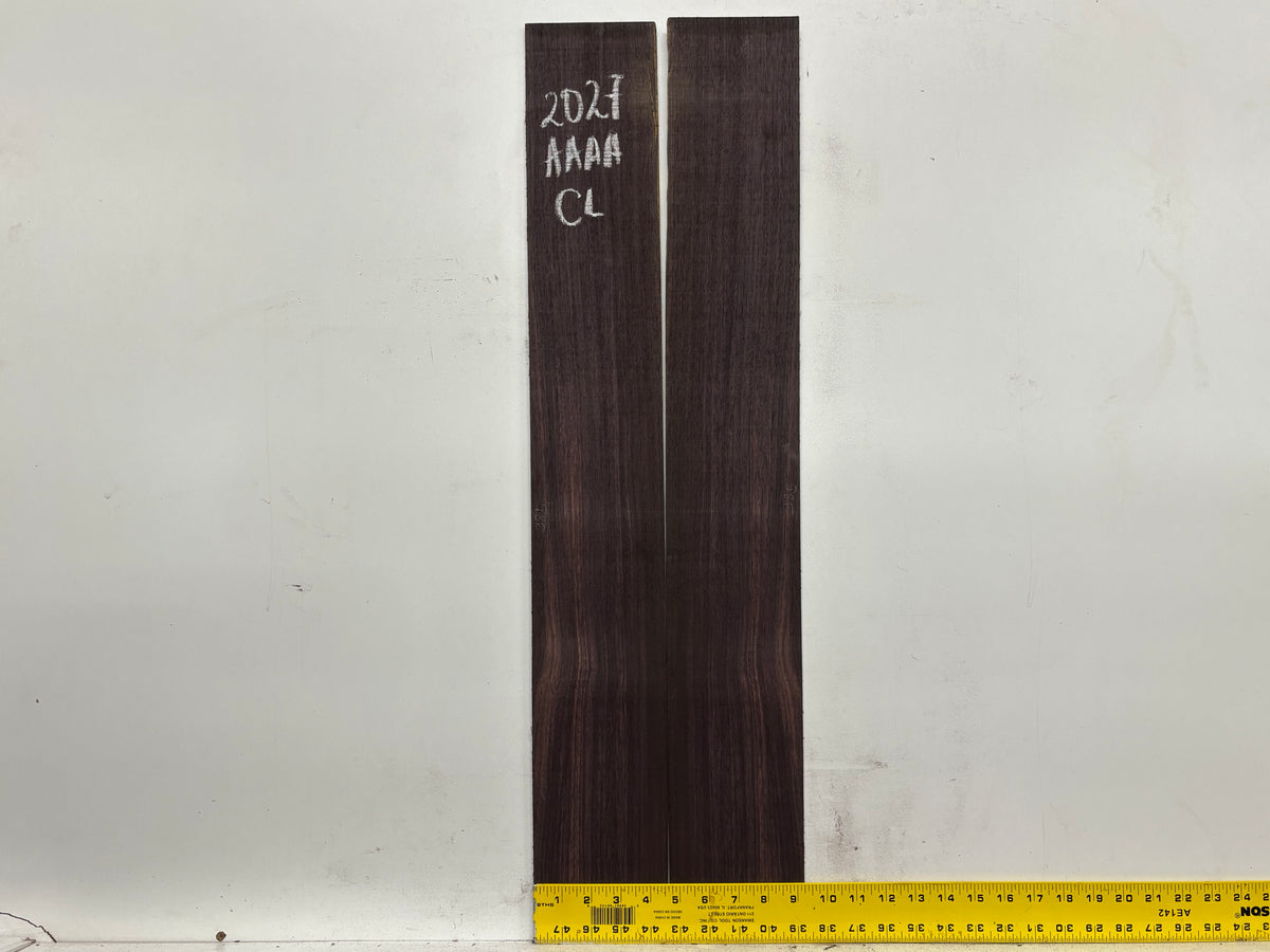 East Indian Rosewood Classical AAAA Grade Guitar Back & Side Set #2027 - Exotic Wood Zone