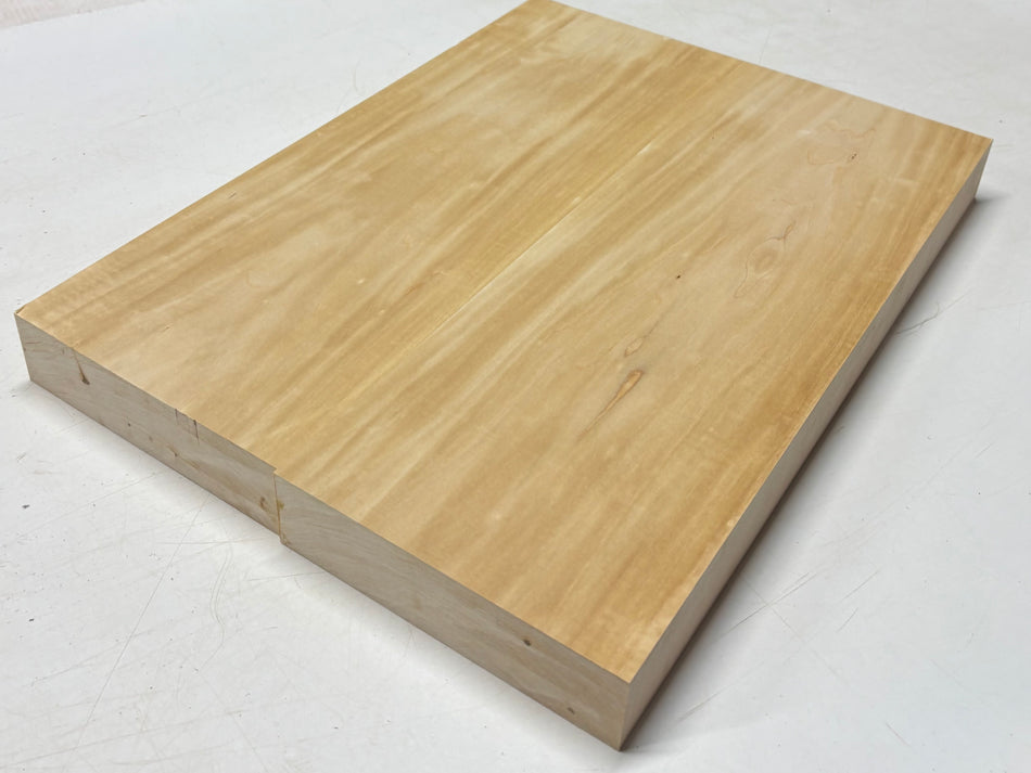 Basswood Guitar Body Blank- 21" x 15" x 1-7/8" (2 Pieces-Glued) #558