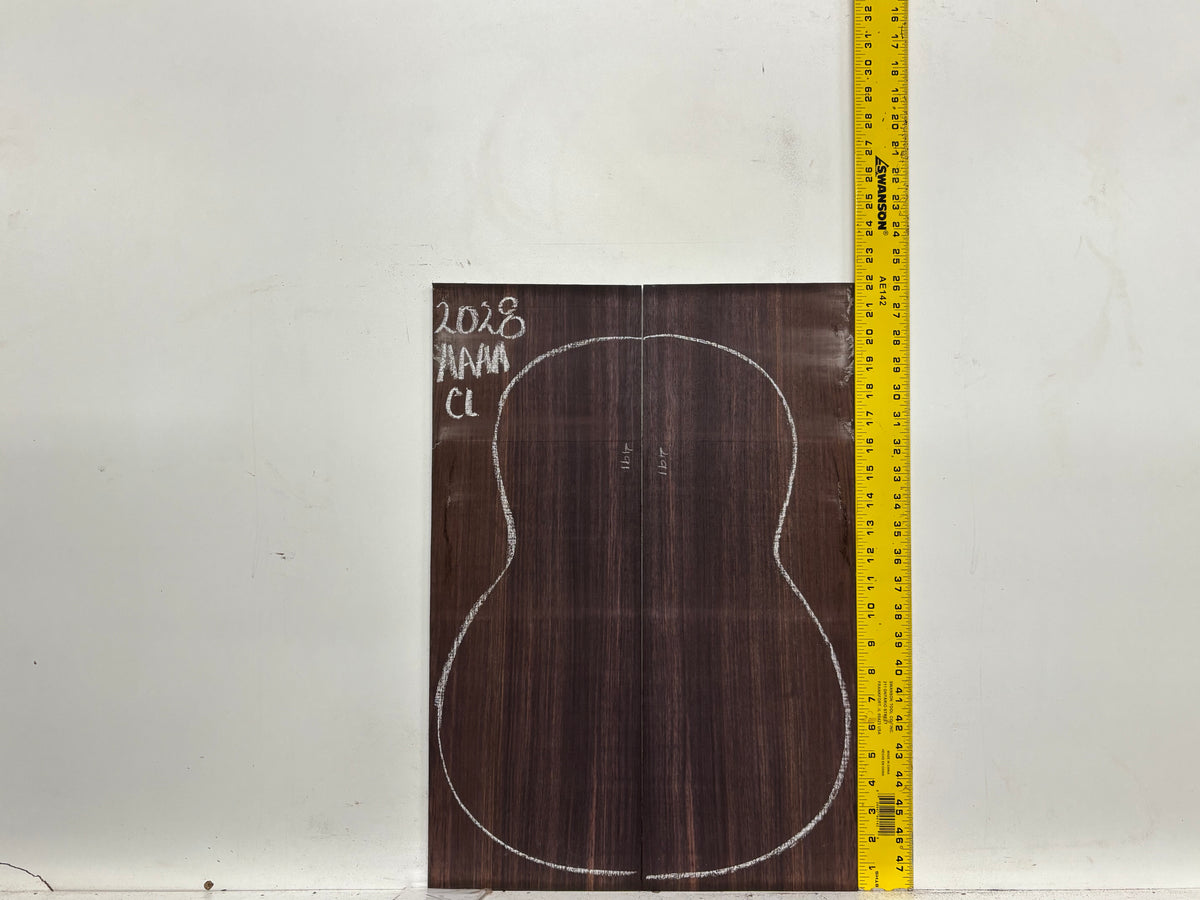 East Indian Rosewood Classical AAAA Grade Guitar Back & Side Set #2028 - Exotic Wood Zone