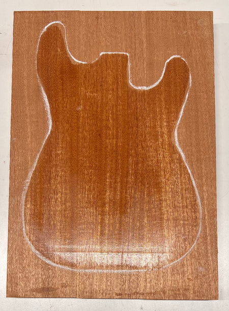 African Mahogany/Khaya Guitar Body Blanks, 21″ x 15″ x 2″ ,14 Lbs #09 - Exotic Wood Zone - Buy online Across USA 