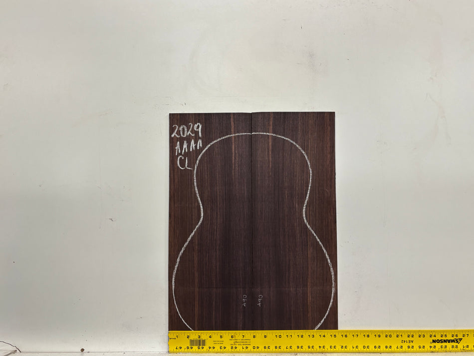 East Indian Rosewood Classical AAAA Grade Guitar Back & Side Set #2029 - Exotic Wood Zone