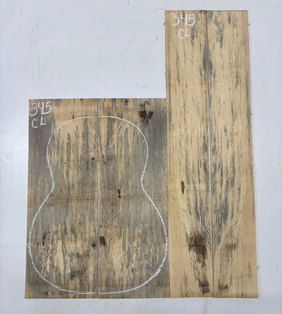 Juego de fondo y aros de guitarra de grado AAAA Dreadnought de palisandro de la India Oriental #61 