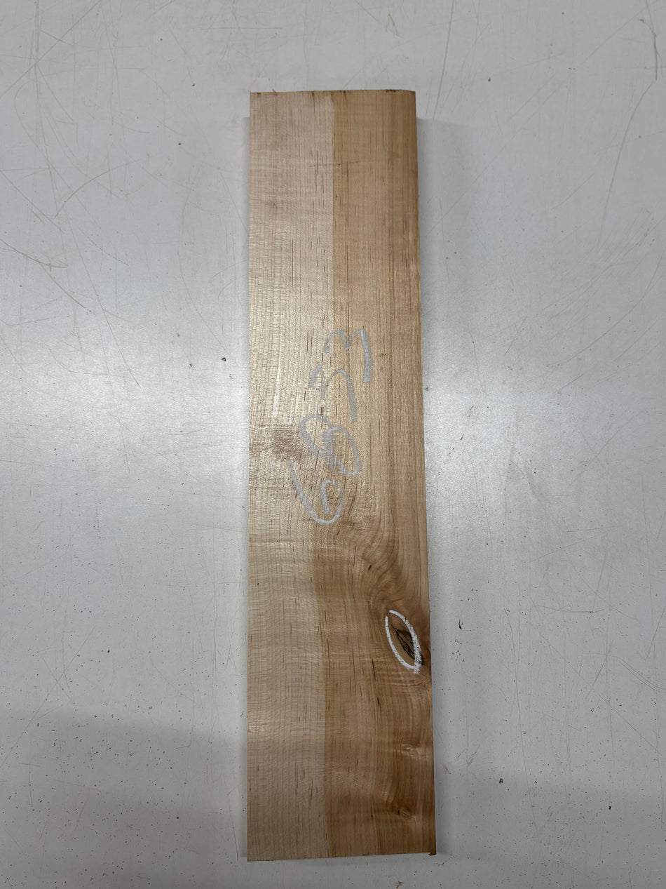 1 Piece, Hard Maple Lumber Board Blank 19-1/2"x4-1/2"x1" #6833